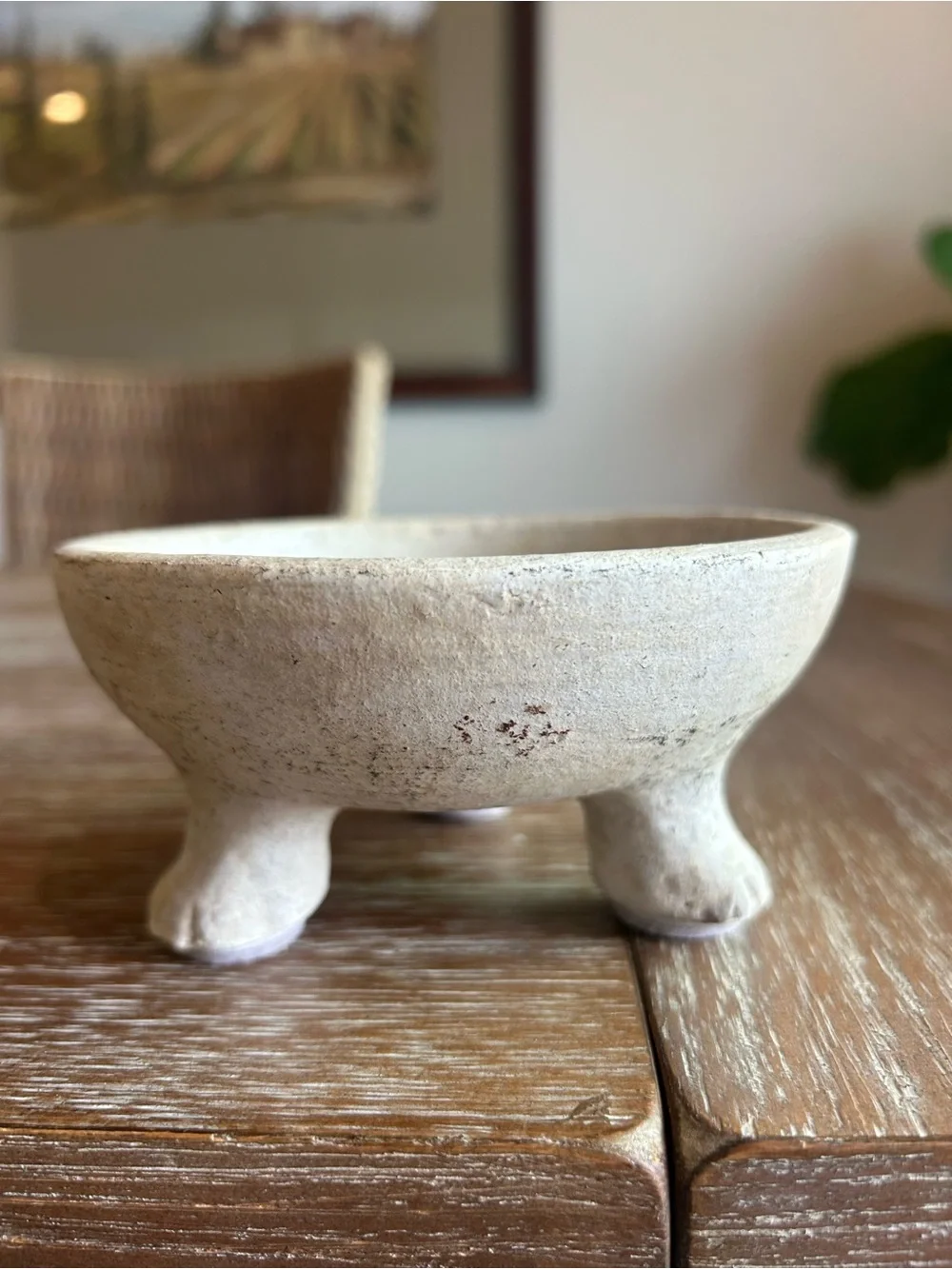 Pottery Barn Artisan Footed Dish-Like New!